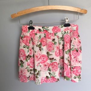 Forever 21 High-Waisted Floral Skirt